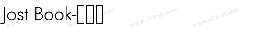 Jost Book字体转换